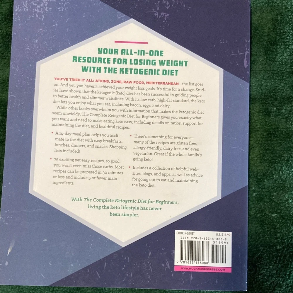 The Complete Ketogenic Diet for Beginners Book